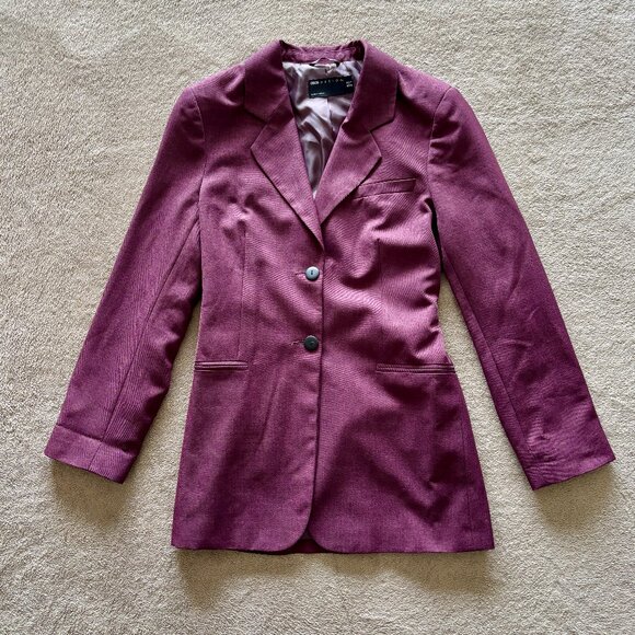 ASOS Jackets & Blazers - ASOS DESIGN Women’s Purple Plum Blazer – Size 6